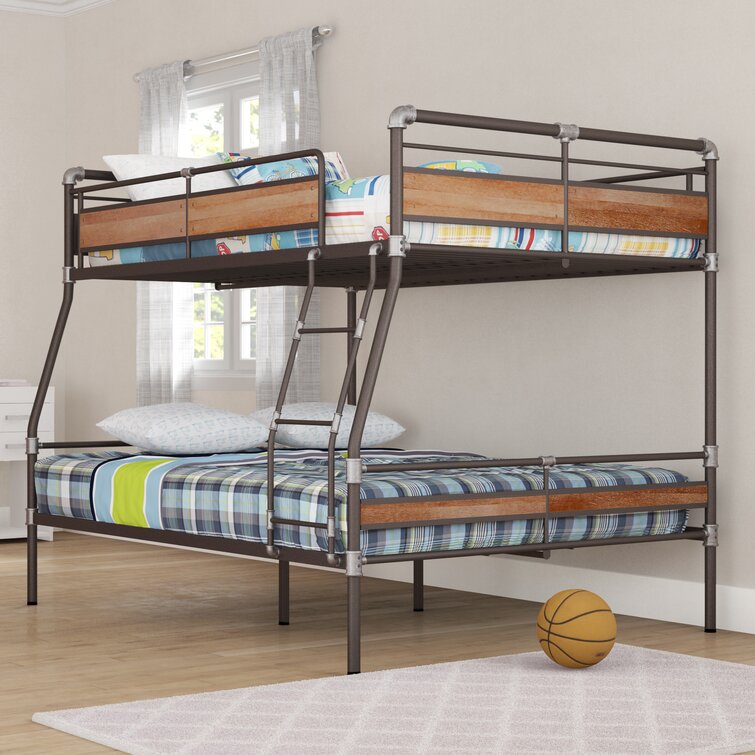 Queen and double on sale bunk bed